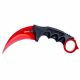 Scorpion Karambit vörös-fekete